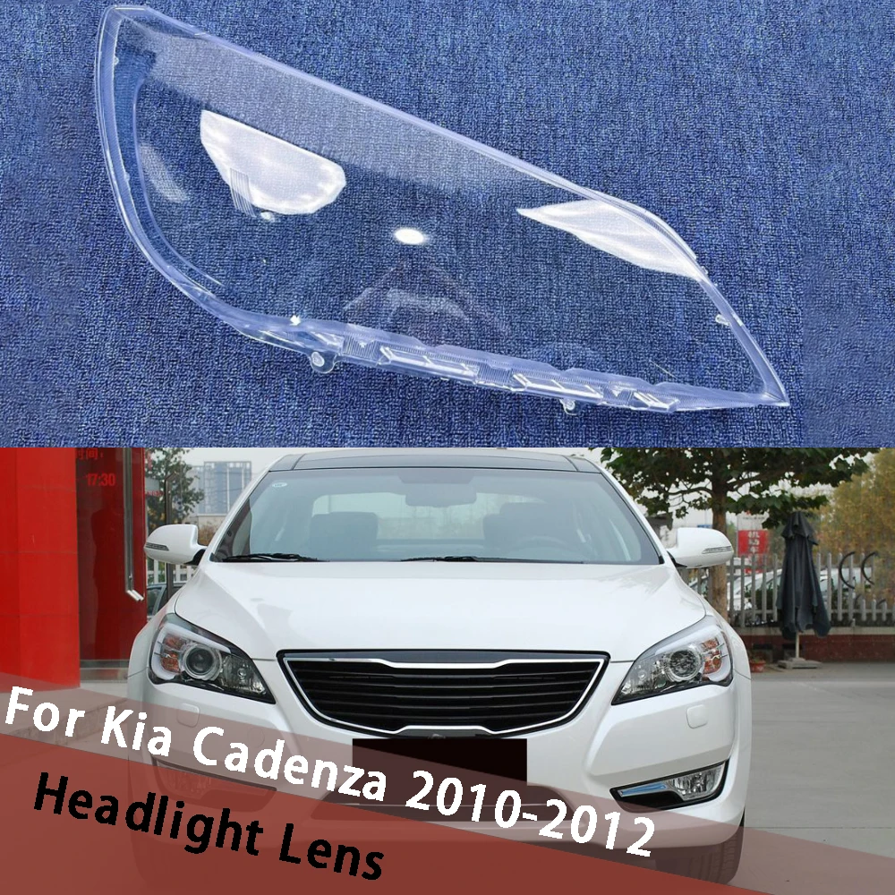 

For Kia Cadenza 2010 2011 2012 Front Headlight Cover Headlamp Housing Lamp Shell Transparent Lampshade Lens Shade Plexiglass