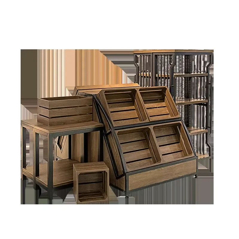 Design Whiskey Display Cabinet bar Wine Storage Wooden Display showcase