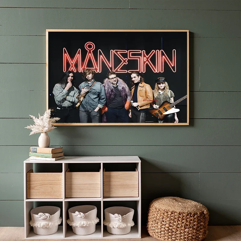 Rock Band Maneskin Rush Music Album Poster Wall Art Pictures Canvas Painting Nordic For Home Room Bar Club Decor Frameless Gift