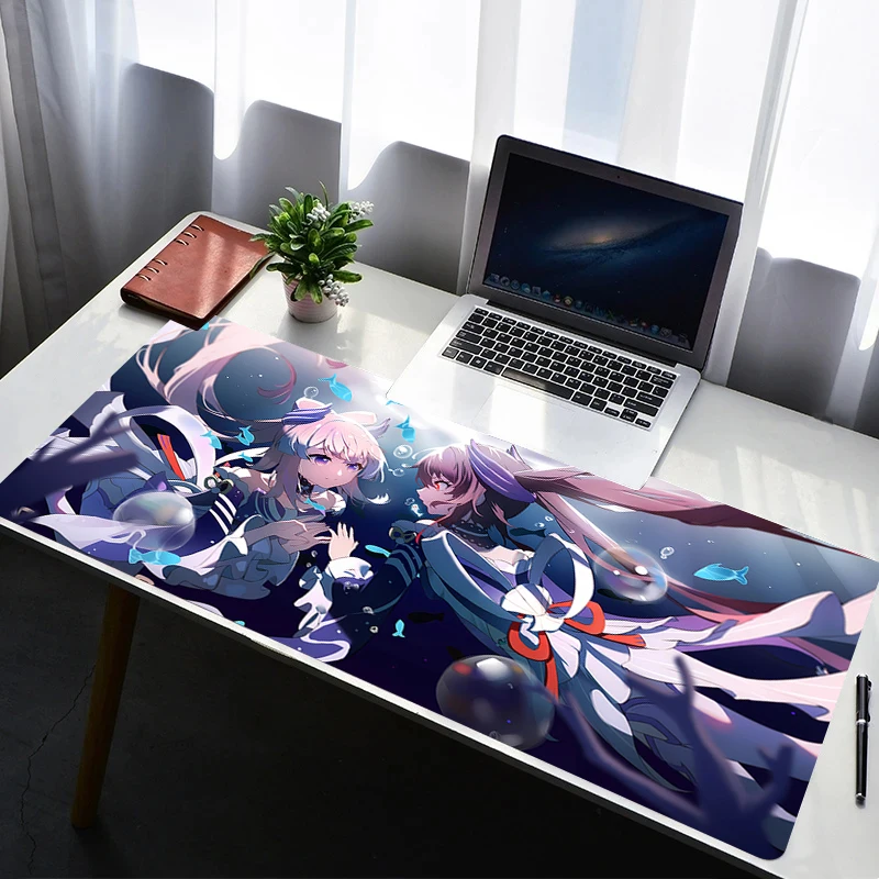 

Mouse Pad Laptop Non Slip Extended Desktop Mouse Mat PC Anime Keyboard Pad Gaming Accessories G-genshin Impact Kokomi Mousepad