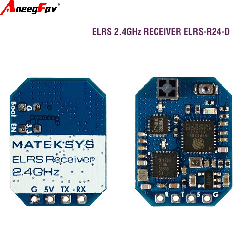 

MATEK R24D ELRS-R24-S ELRS-R24-D 2.4G Receiver ExpressLRS CRSF for RC FPV Racing Freestyle Nano Micro Mini Long Range Drones