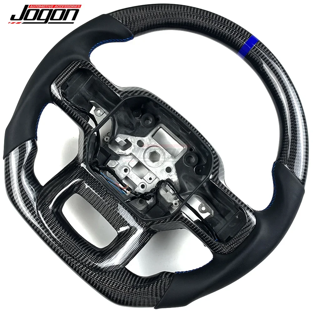 For Ford F150 F-150 Raptor 2021 2022 2023 2024 Real Carbon Fiber Sport Steering Wheel No Heated Car Interior Accessories