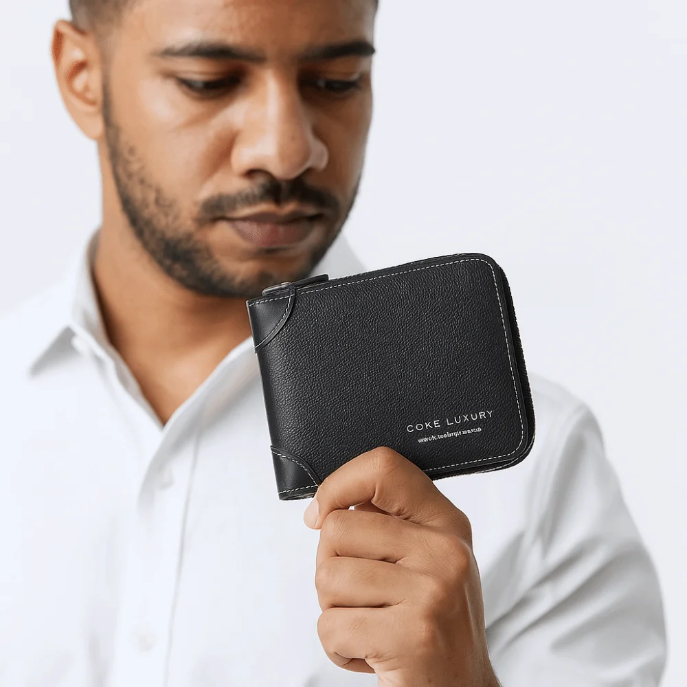 

Portable PU Men's Wallet Solid Color Multiple Card Slots Business Card Holder Foldable Short Leather Coin Purse Gift