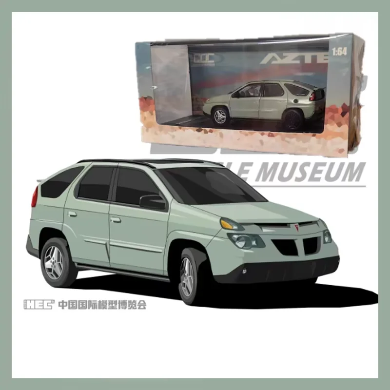 

GOC масштаб 1/64 PONTIAC AZTEK сплав имитация модели автомобиля статическая коллекция украшенные праздничные подарки игрушки сувенирный подарок