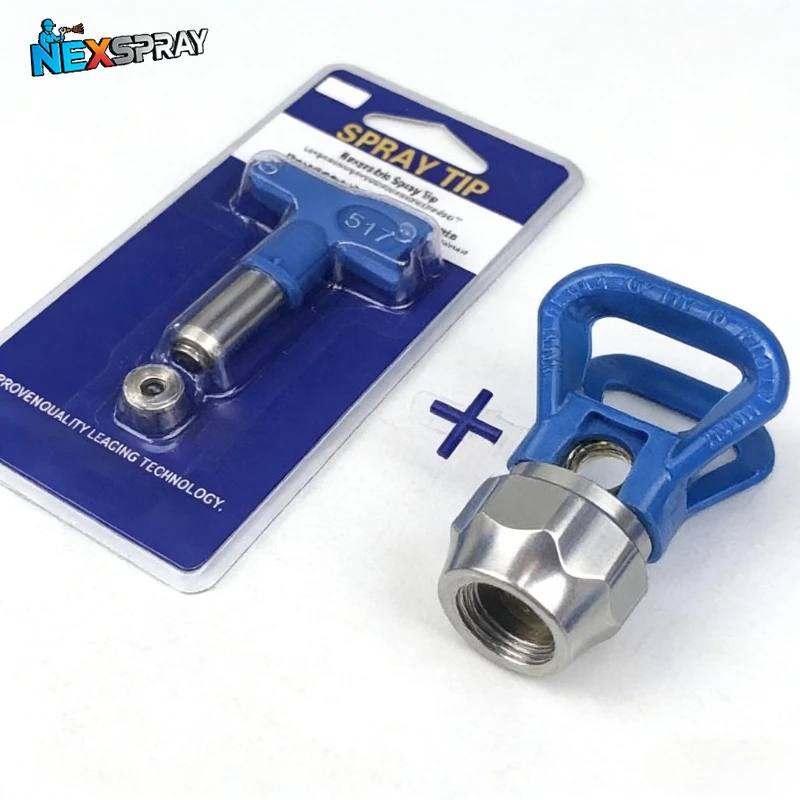 Untuk Pistol Semprot Cat Airless Tekanan Tinggi, Peralatan Rumah dan Taman, Nozzle Ujung Semprot Airless dengan Pelindung 7/8", Seri Ujung Semprot Airbrush