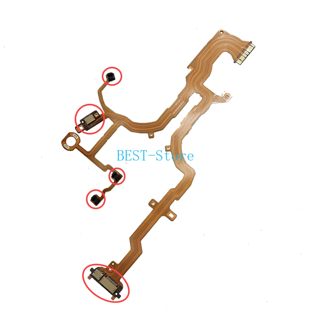 New for Sony RX100 M1 M2 RX100 II Lens Rear Mount, Flex Cable FPC with Sensor and Socket Camera Repair Accessories