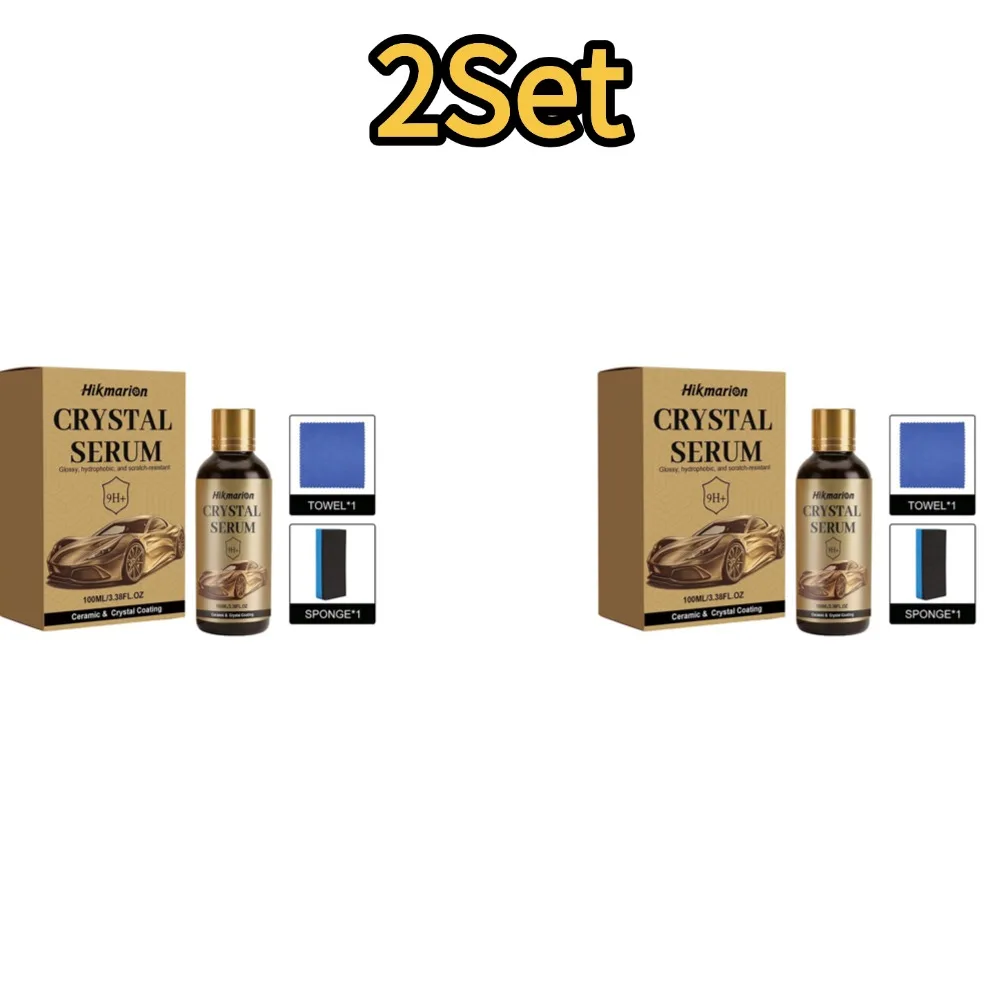 100ML PTZ Graphene Ceramic Coating, 9H+ Advanced Crystal Serum for Cars Professional Auto Detailing Paint Protection High Gloss