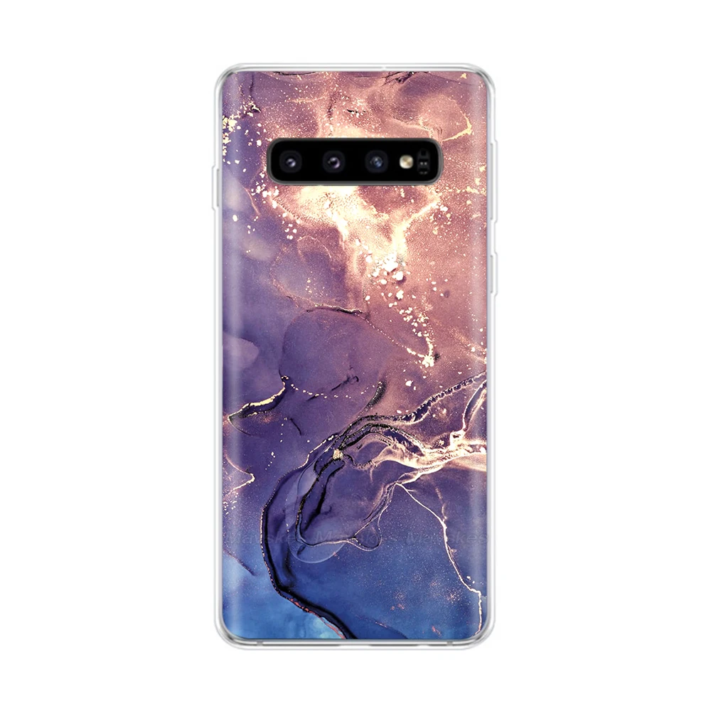 Funda de silicona para Samsung Galaxy S10 Plus, carcasa trasera suave para Samsung S10 S 10 S10 +, fundas transparentes de TPU