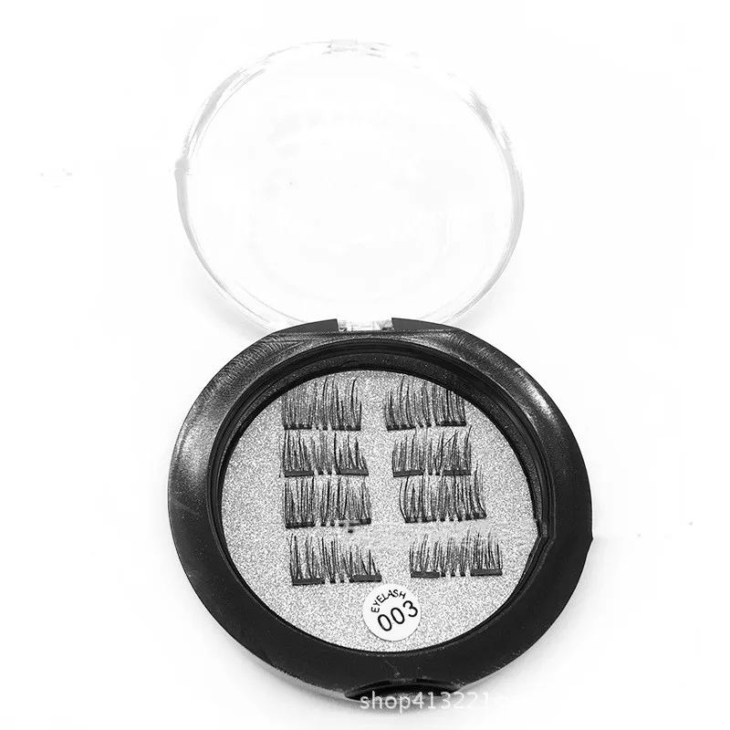 Single Magnetic Eyelashes Half Eye 2 Magnet 3d Mink Fake Eyelash No Glue Natural Long Lasting Reusable Makeup