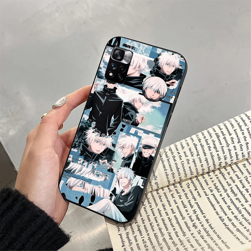 Jujutsu Kaisen Satoru Gojo حافظة لهاتف Xiaomi Redmi note 13 12 Pro 11S 11 10 Pro 10S 12S Redmi 10 9C 13C