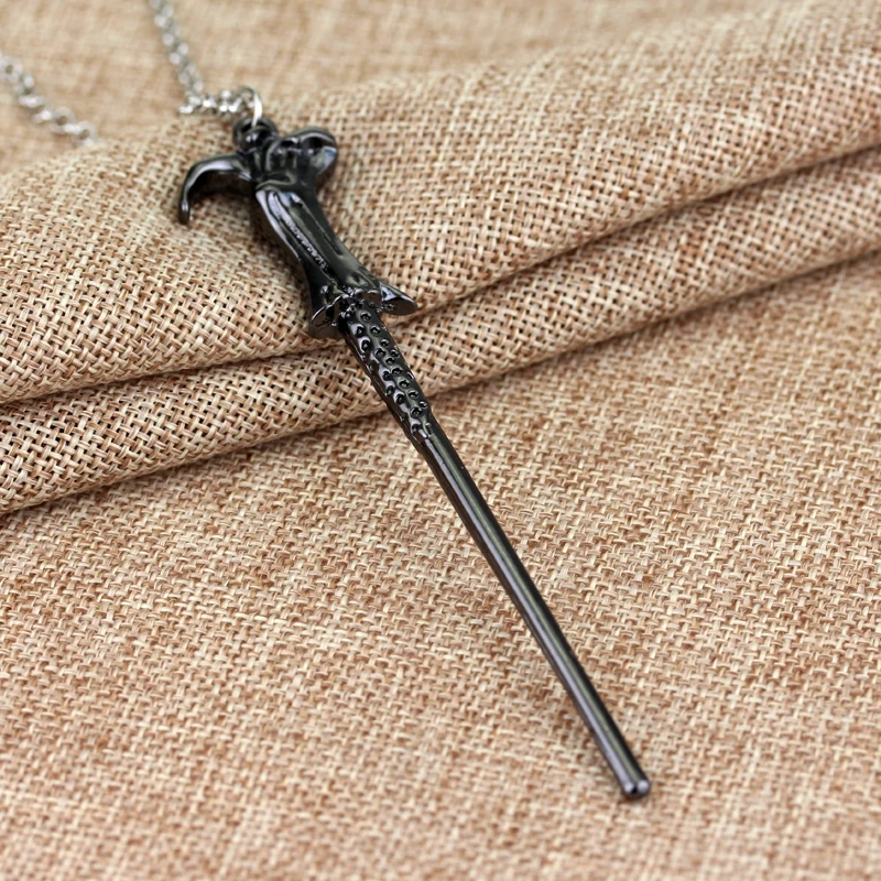 فيلم هاري المفاتيح الأزياء تأثيري العصا السحرية قلادة كيرينغ المشجعين حقيبة الظهر اكسسوارات مجوهرات هدايا #6