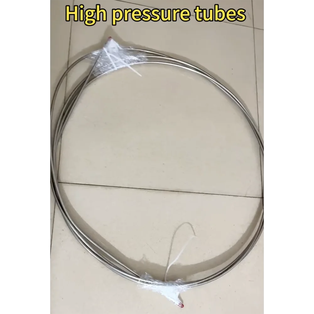 7Metres 1/4''OD HP Tube 6.35mm WP14AFTB Waterjet Parts 1/4 High Pressure Pipe Autofrettaged Tubing Cutting Head HP Tubes 50000-1