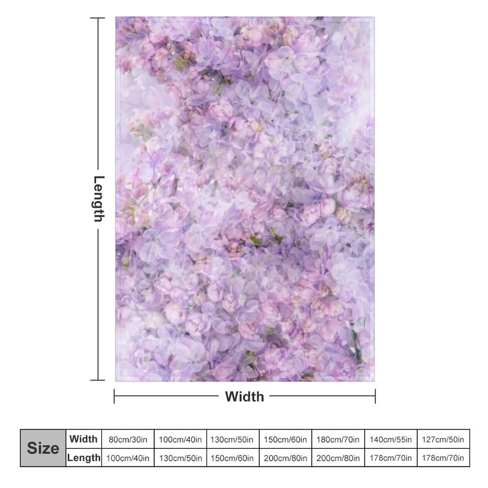 Romantic lilac - floral art, vintage Throw Blanket Blankets For Sofas Shaggy Comforter Blankets