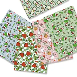 Christmas fabric 140x50CM Cartoon cotton fabric Patchwork Tissue Kid Home Textile Sewing Doll Dress Curtain Polyester