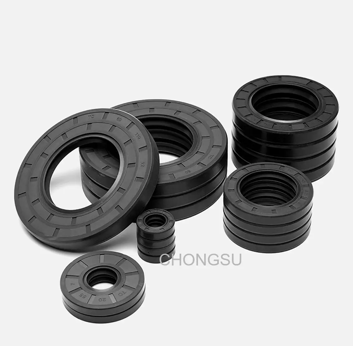 1Pcs Black ID 180mm-196mm TC/FB/TG4 Skeleton Oil Seal Rings NBR Double Lip Seal Gasket For Rotation Shaft