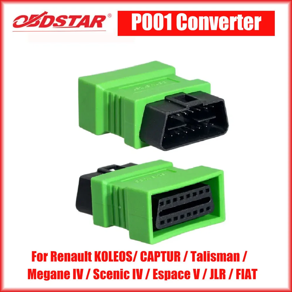 OBDSTAR P001 Converter for Renault KOLEOS/CAPTUR/Talisman/Megane IV/Scenic IV/Espace V to Make Dealer Key Work with P001 Adapter