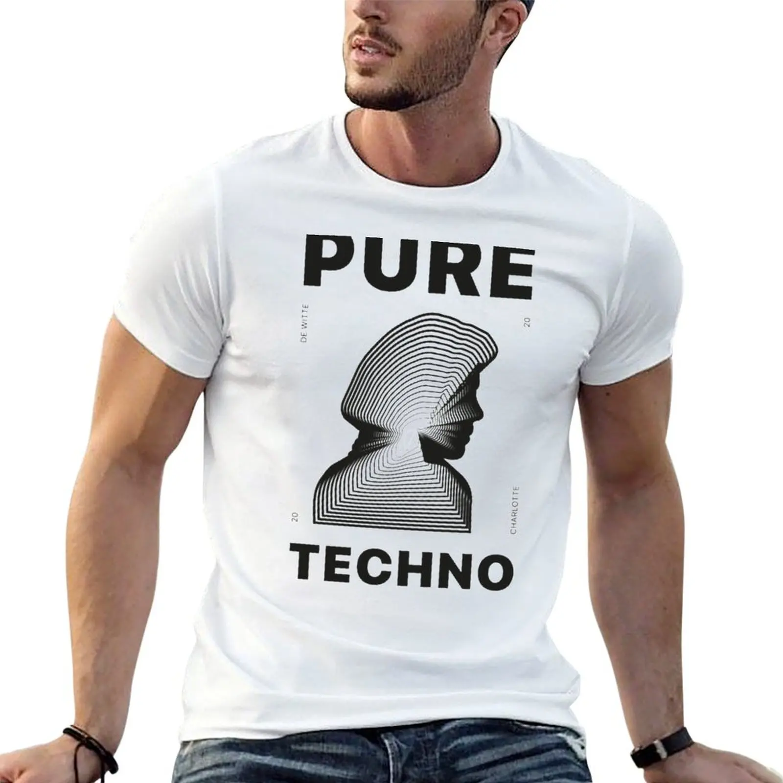 Charlotte De Witte Copy T-Shirt anime figures boys whites slim fit t shirts for men