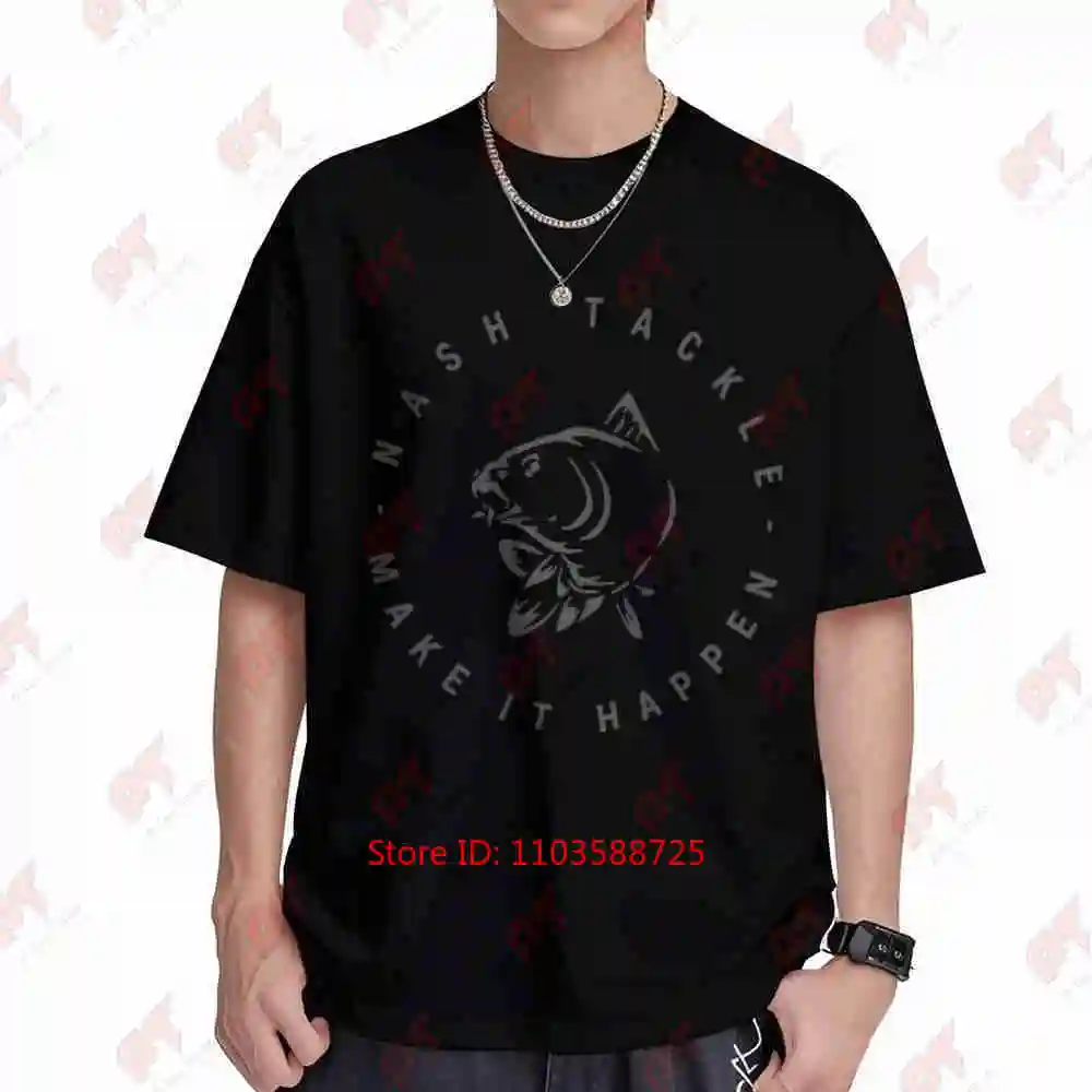 Nash Make It Happen Karpfen Logo Harajuku Kawaii Short Sleeve Tee 100% Cotton T-Shirt