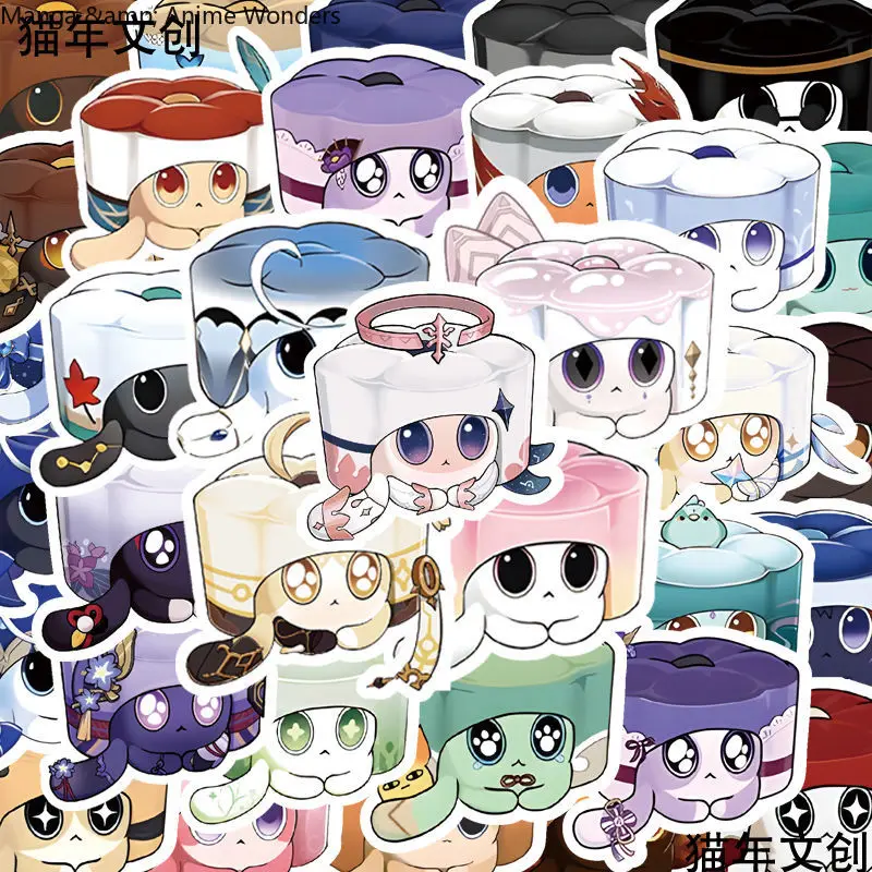 Sunsyea Honkai: Star Rail Merch Fans Collection Role Stickers 63 Pieces Cat