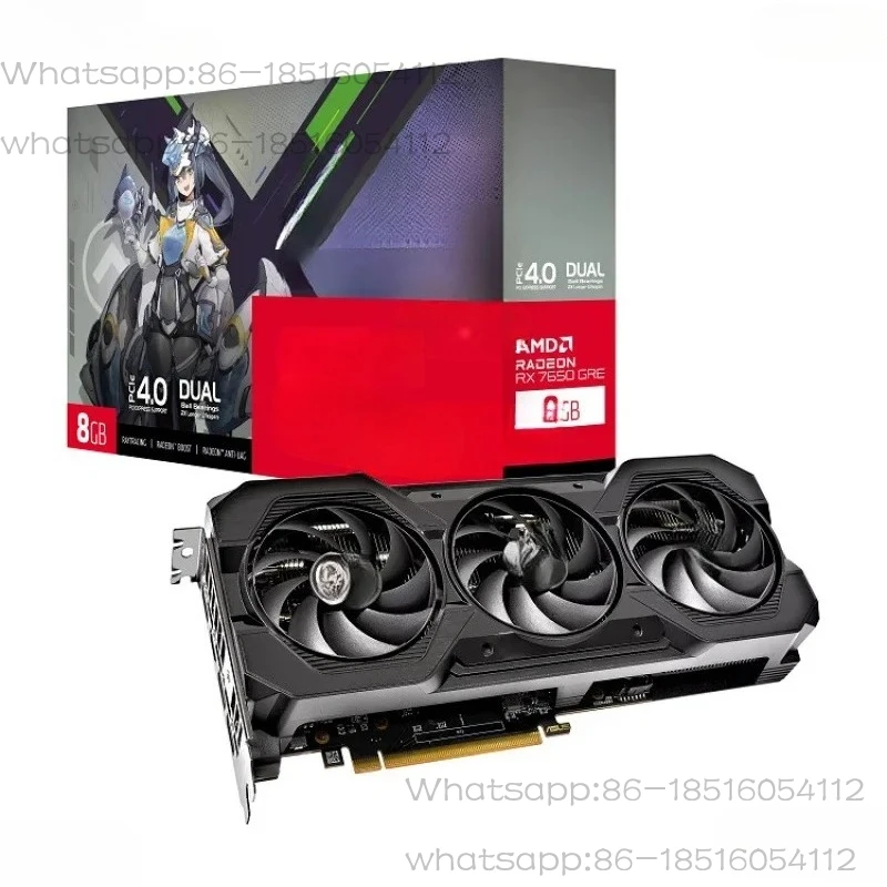New ATS Rx7650Gre O8G Radeon Megalodon E-Sports Games Graphics Card