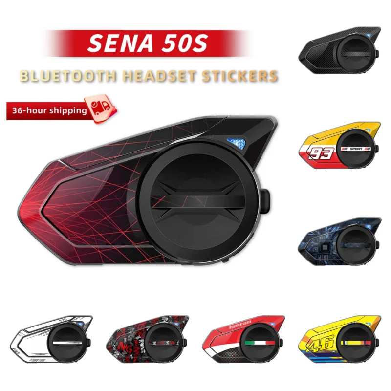 

Used for SENA 50S 30K motorcycle Bluetooth earphone protection sticker decoration with multiple styles to choose from