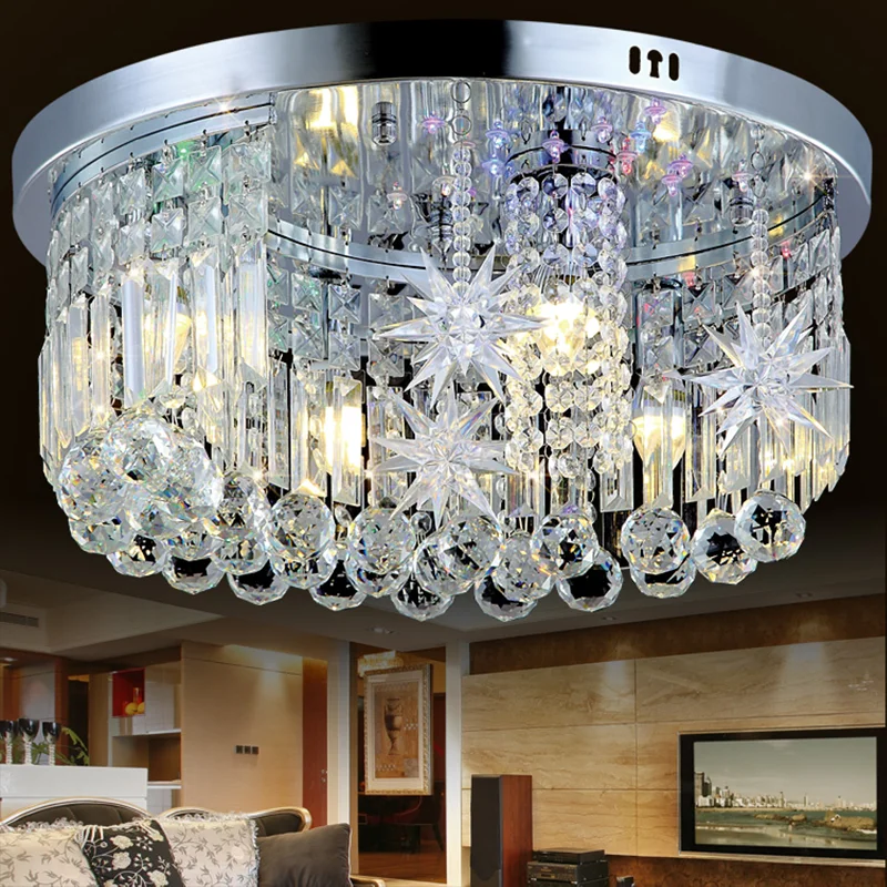 

Modern Chandeliers Indoor Outdoor Indoor Room Decoration Crystal Ceiling Lamps Remote Control Led Ceiling Lighting