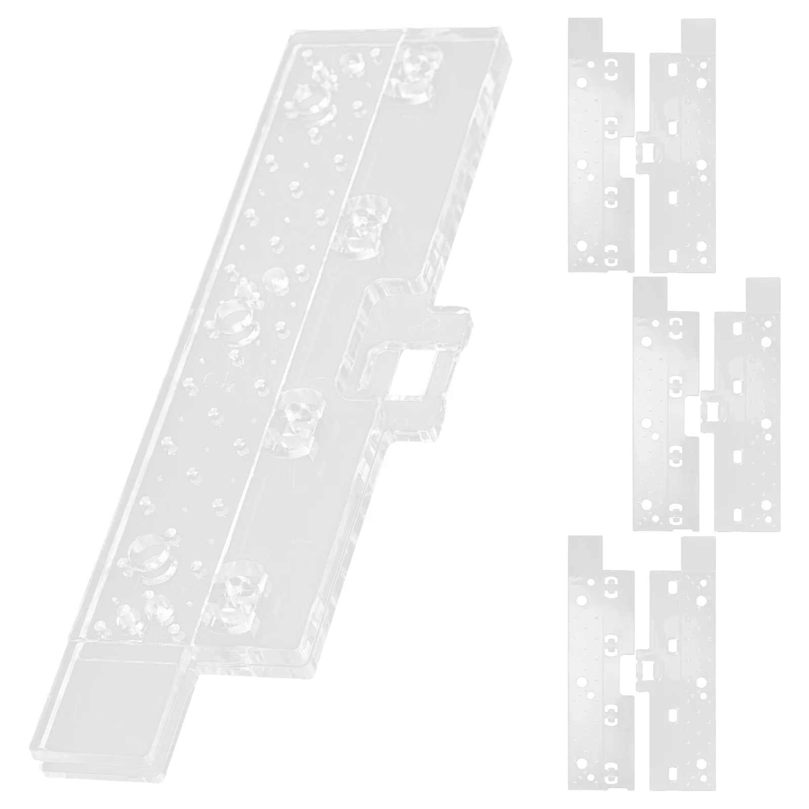 

4 Pairs 89MM Transparent Plastic Replacement Tabs for Vertical Blinds Curtains DIY Repair Kits Easy Install Home Office