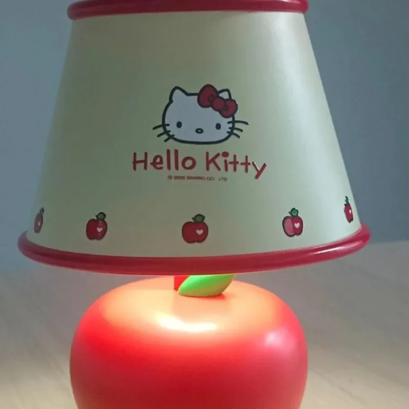 2026 Sanrio Hello Kitty Cute Apple Night Light LED Red White Series for Bedroom Nightstand Anime Style Kawaii Cartoon Holiday view 6