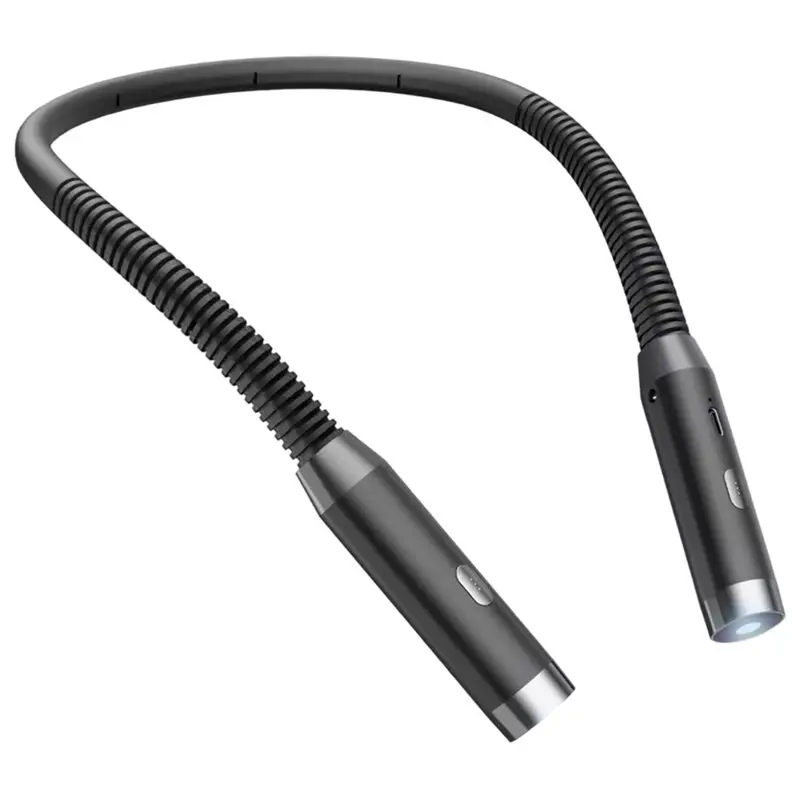 ABFU-Neck Reading Light Book Lights Reading In Bed Bendable Long Lasting Portable USB Rechargeable LED Book Lighting