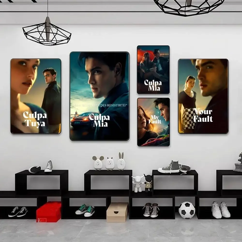 بلدي خطأ Culpa ميا 2023 فيلم خمر أنيمي الملصقات لزجة ورق أبيض يطبع الملصقات الفنية Kawaii غرفة ديكور #2