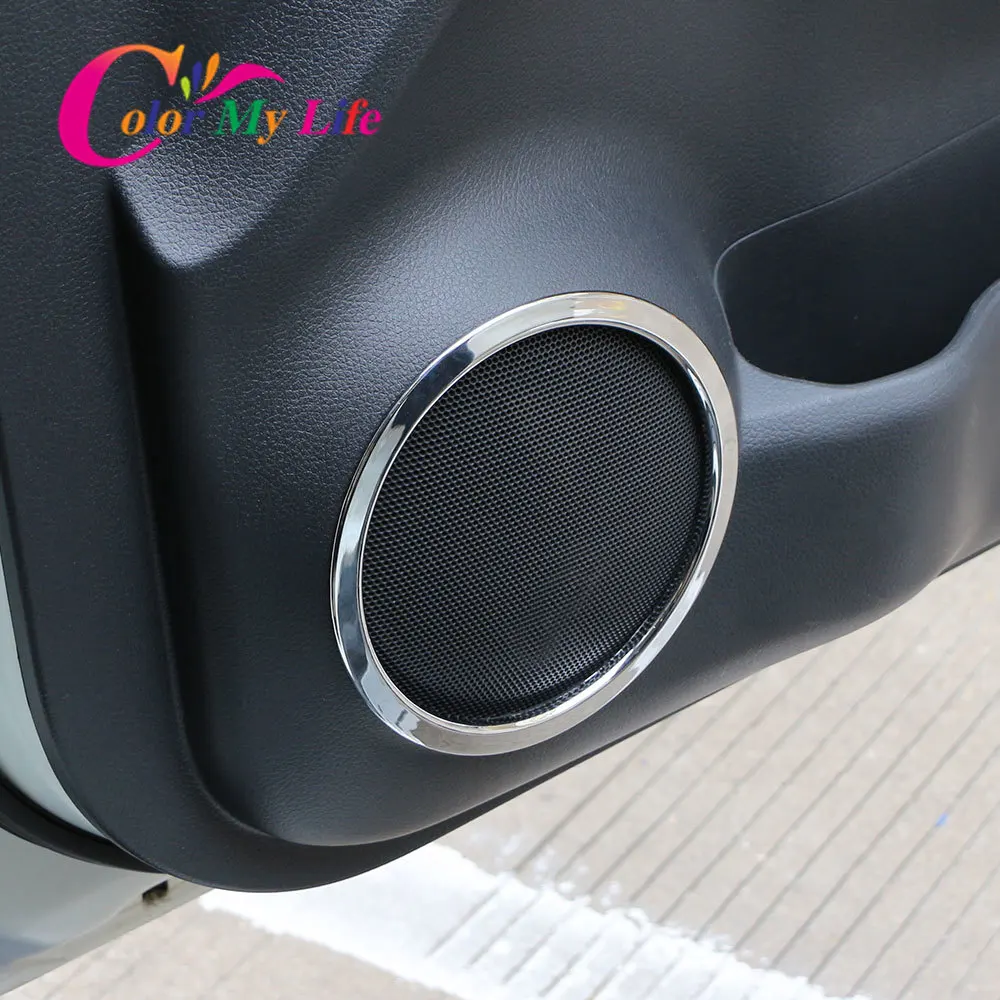 ABS Chrome Door Stereo Speaker Ring Cover Speaker Trim for Nissan X-trail Xtrail T32 2014 - 2022 Accessories