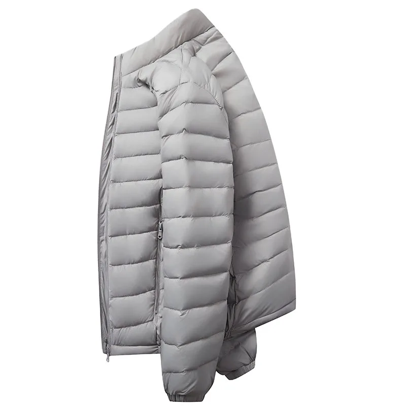 2025  Autumn Winter New Ultra Light White Duck Down Jacket Men Waterproof Casual Outdoor Portable Lightweight Male Padded Coats