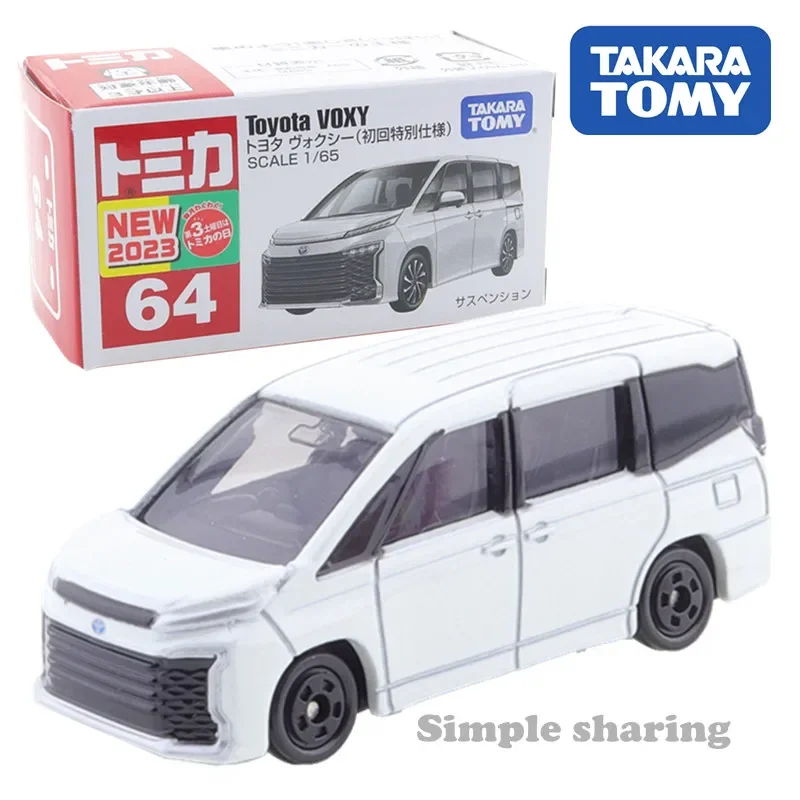 Takara Tomy Tomica No.64 Toyota VOXY (pierwsza specjalna specyfikacja) 1/65 Model silnika samochodowego Diecast Metal Pop Hot Miniaturowe zabawki