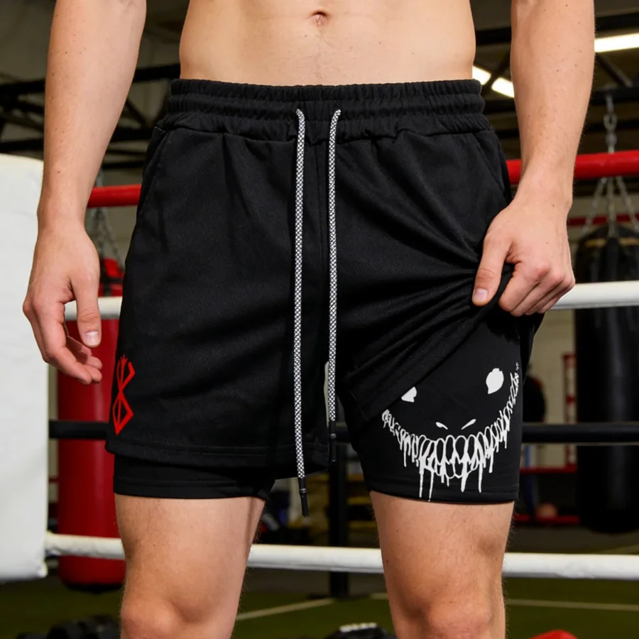 

Новые мужские спортивные шорты 2-в-1 2026 года: быстросохнущие шорты для бега, шорты для фитнеса, шорты для бокса