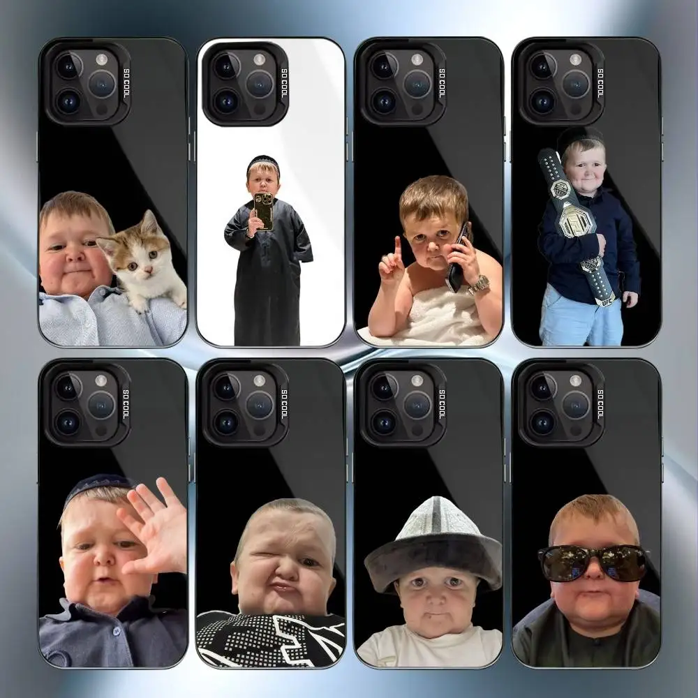 

Funny Babaite Hasbulla Phone Case For iPhone17,16,15,14,13,12,11 Plus,Pro Max Black Candy Matte Shockproof Cover