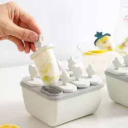 Reusable Ice Cream Makers Kitchen Tools Accessories DIY Popsicle Mold with Lid Stick For Bar Home Party Summer Useful Gadgets