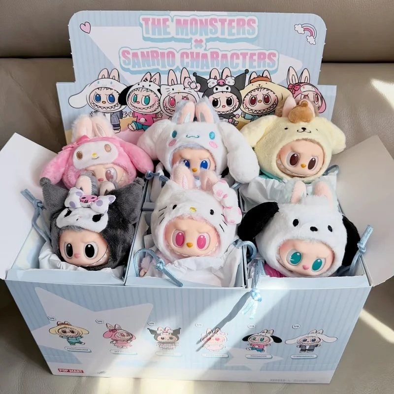 

Новинка! Оригинальный Pop Mart The Monsters Labubu X Sanrio Characters Series: Слепая коробка-сюрприз, милый кулон-подвеска, подарок-сюрприз