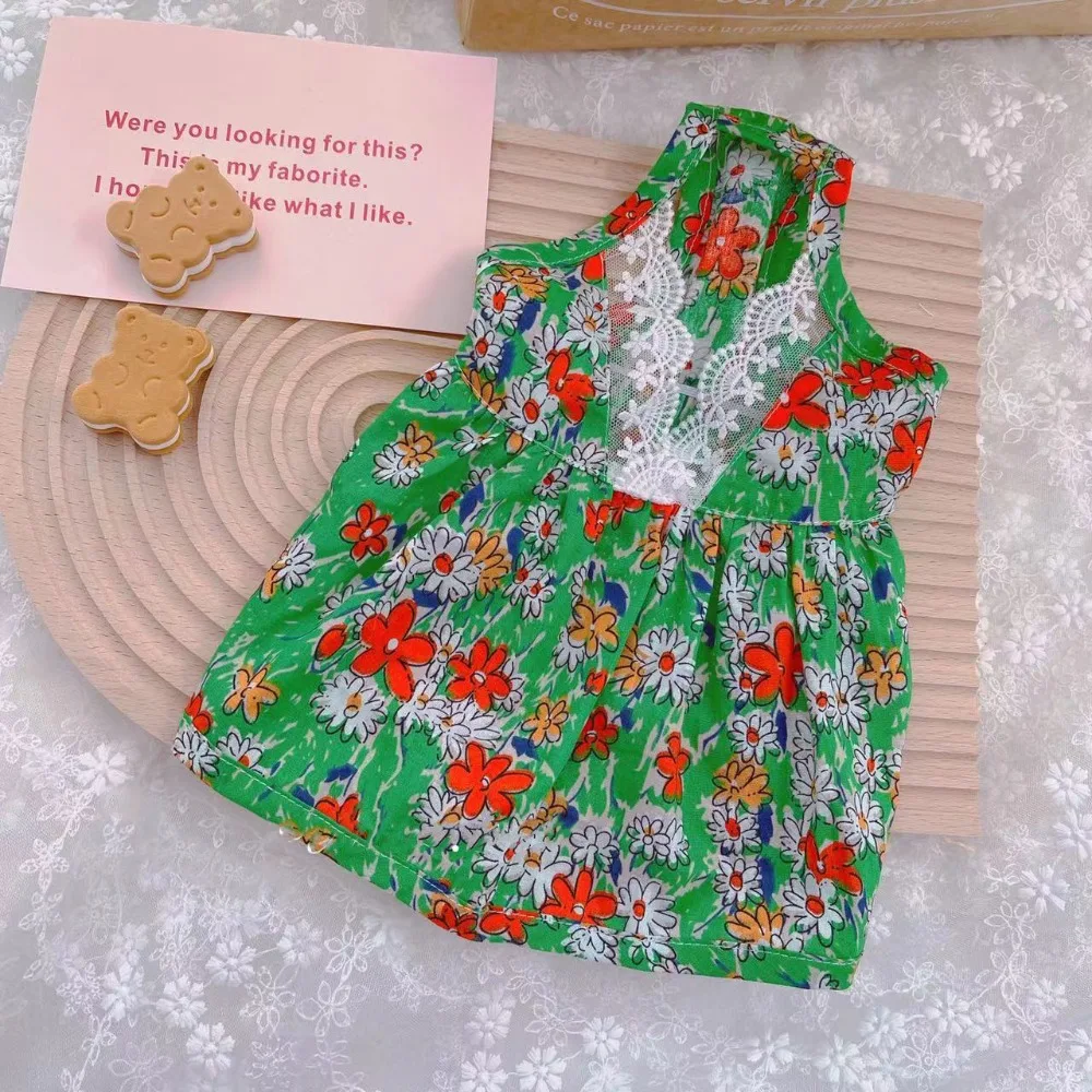 

Bichon Frise Lace Dog Dress Breathable Soft Puppy Dress Cotton Cute Pet Dress Skirt Small Medium Dog