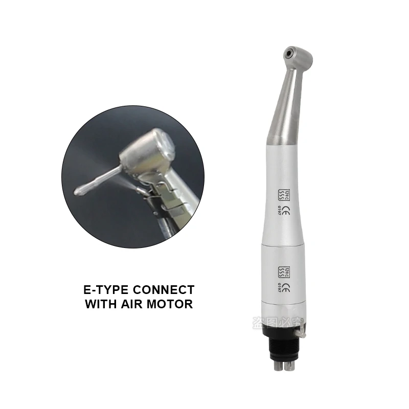 Dental Low Speed Contra Angle Mini Air Motor 4 Holes Available for Dentist Straight Handpiece Kit Low Speed Contra Angle  4 Hole