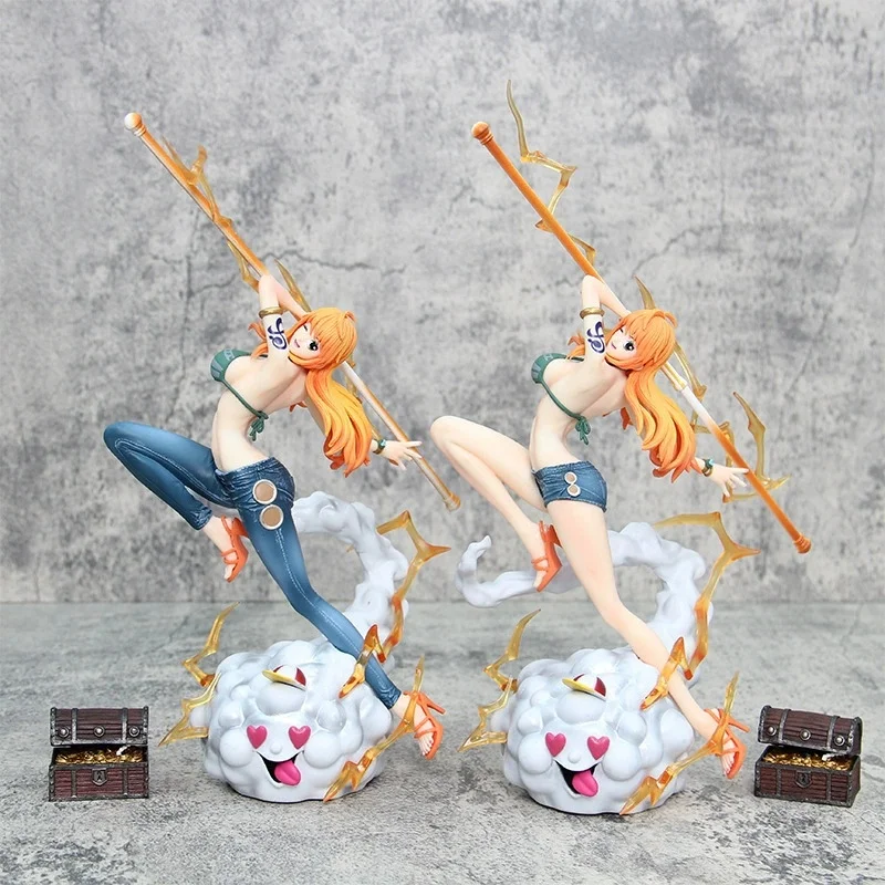 Figurine d'action Nami Zeus Weather Stick Resonance de 27 cm, nouvelle sortie, Anime One Piece, ornement, cadeau d'anniversaire