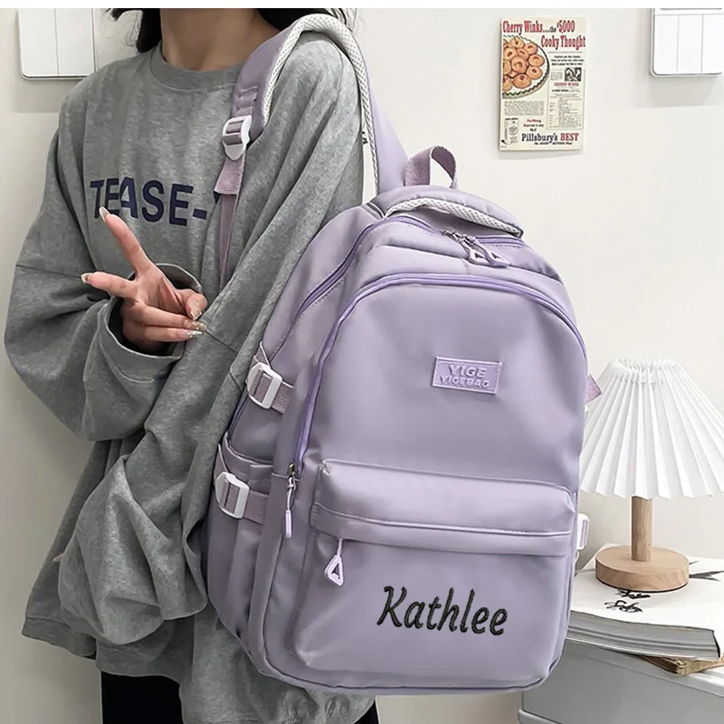 Student Backpack For Male And Female Students, Large Capacity High School Student Backpack,  Personalized Customization Backpack