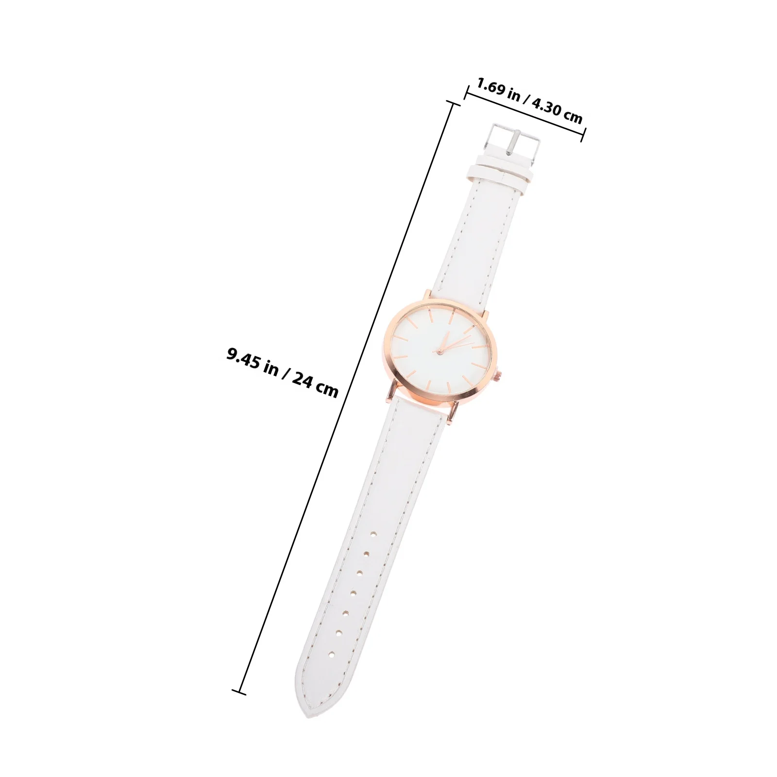 ساعة نسائية بحزام كوارتز مع حزام مريح من البولي يوريثان، أنيقة وخفيفة الوزن هدية عيد ميلاد للنساء #4