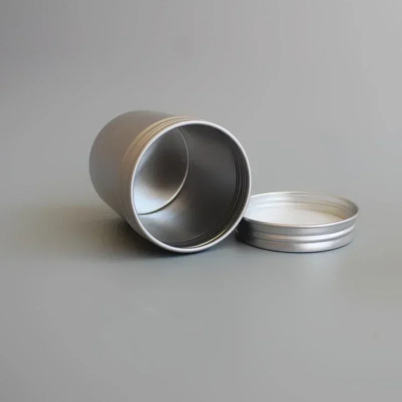 12/24/48/96pcs 80ml Aluminum Tin Candle  Jars Empty Cosmetic Container Tin with Lid Refillable Bottles Candy Tea Storage Jar Box