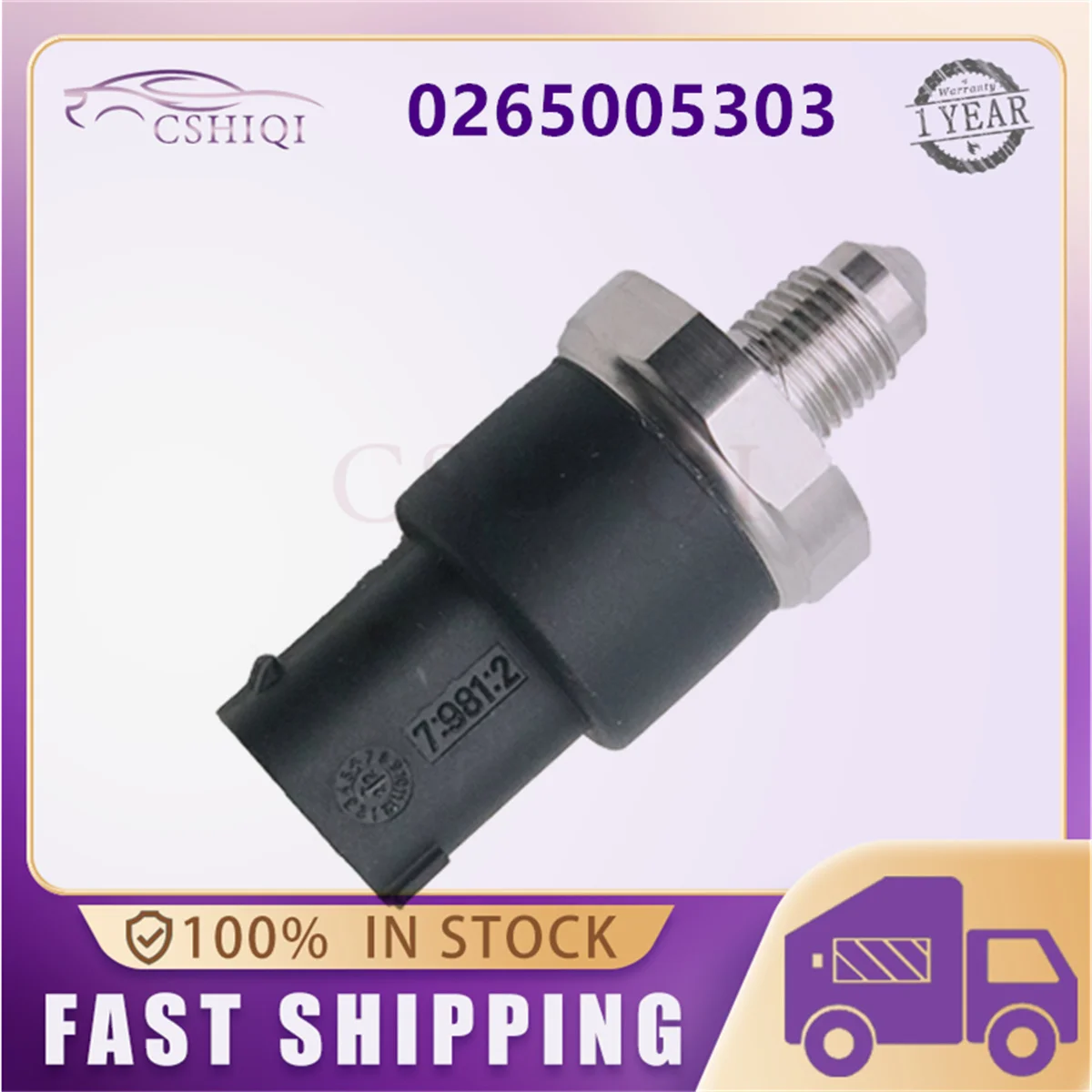 

0265005303 ABS Brake Pressure Sensor For BMW E38 E39 E46 E53 Z8 325Xi 525i 528i 740i 760Li Alpina B7 34511165467 8E0907597
