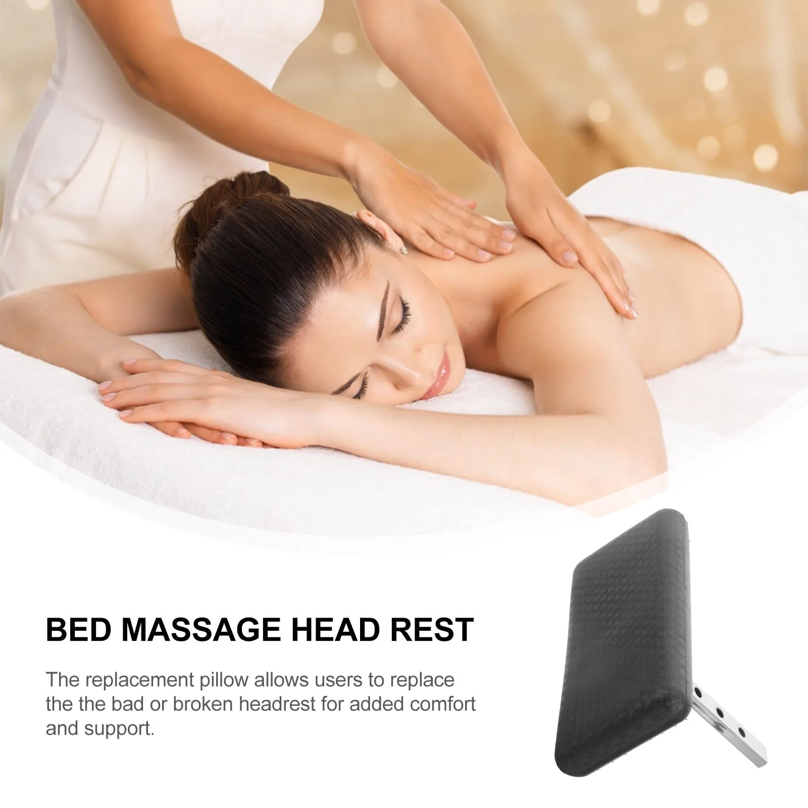 

Beauty Bed Headrest Replacement Pillow Massage Bed Lift Attachment for Hair Salon Shampoo Chair Massage Therapy
