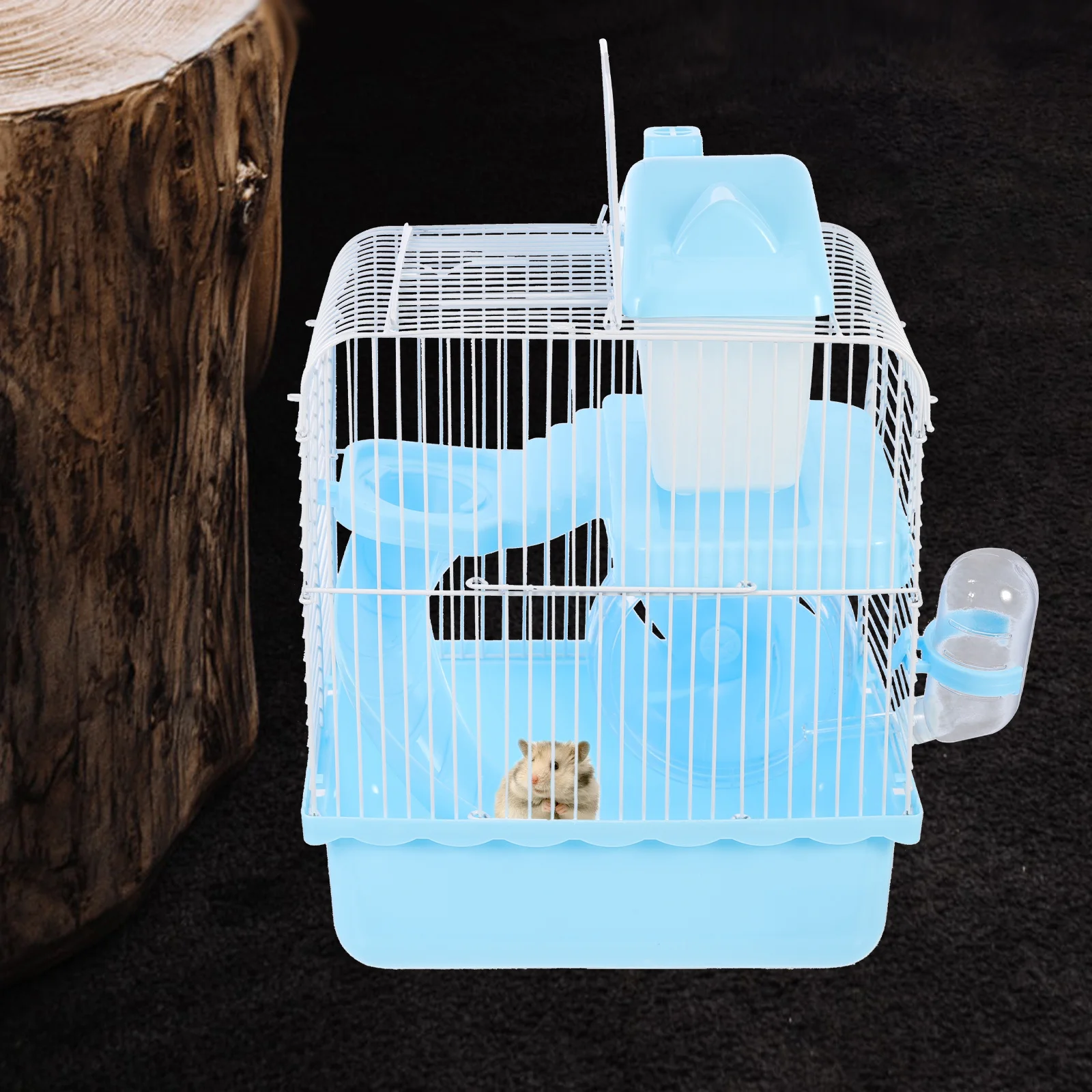 

Hamster Castle Small Pet Hide Durable Double-Layer Nest Rest Play Rat Hideout Guinea Pig Villa Double-Layer Hamster Castle