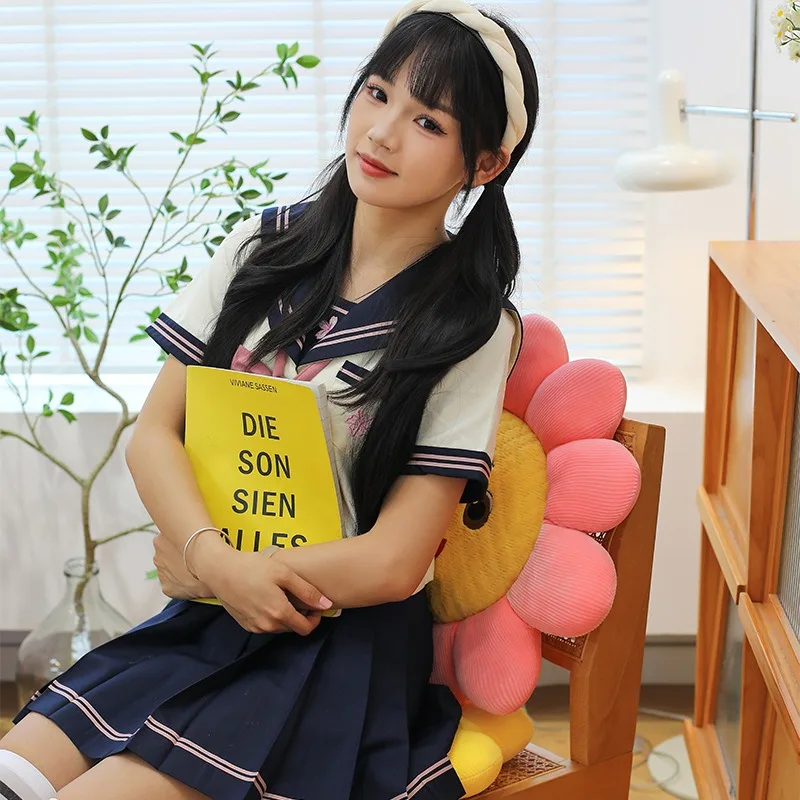 Kawaii أفخم محشوة دمية لطيف عباد الشمس وسادة للأطفال هدية عيد ميلاد لعبة لينة ل أريكة نافذة السيارة مقعد وسادة الزخرفية #2