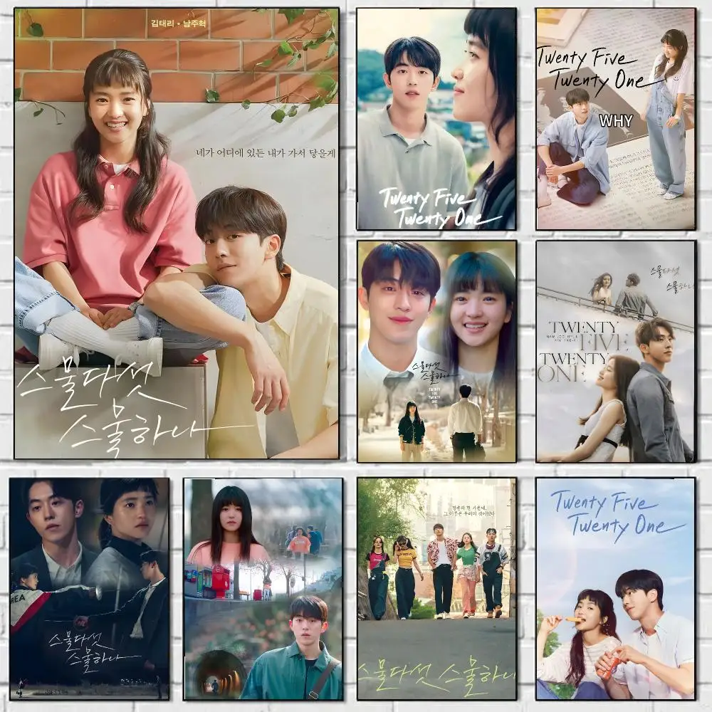 Korean TV Twenty Five Twenty One Movie Painting Calligraphy Durable Canvas Wall Hanging Home Interior Decoration Art Mural Gift