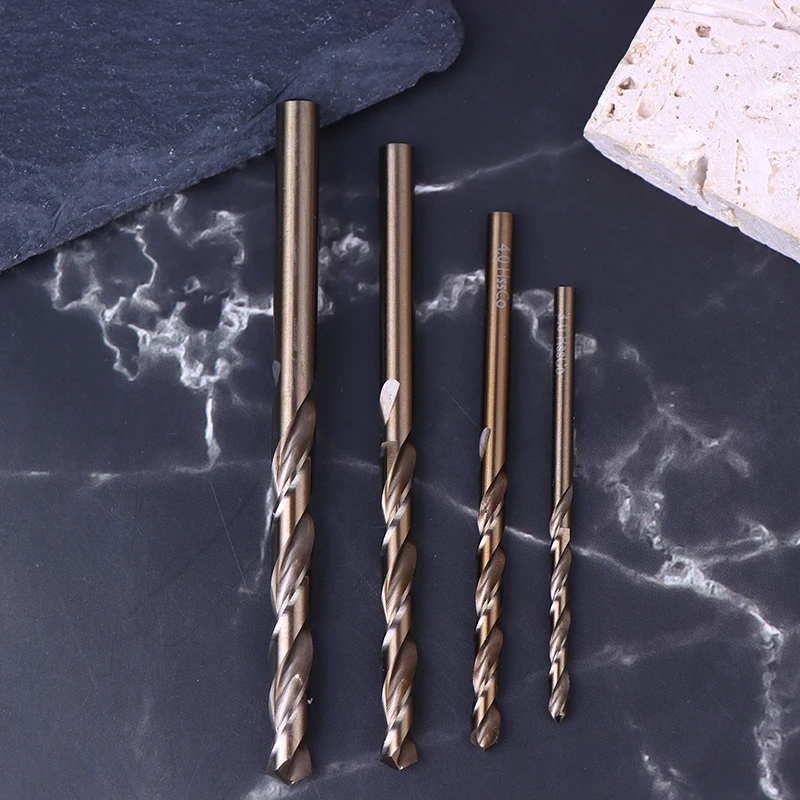 고품질 3/4/5/6mm M35 코발트 코팅 트위스트 드릴 비트 목재 금속 구멍 커터 스테인레스 스틸 목재 금속 드릴링