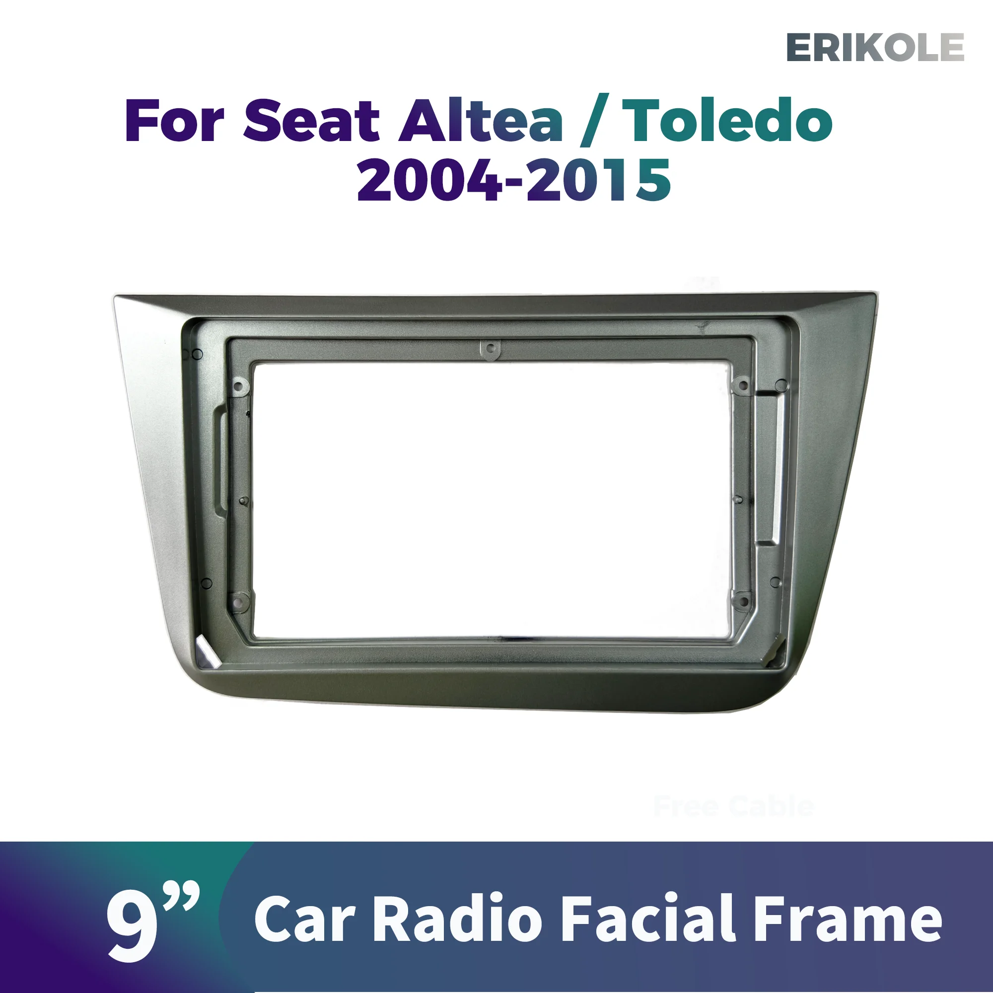 Car  Radio Android Stereo Harness Dashboard Screens Accessories Cables  Fasica Frame For Seat Altea Toledo  2004-2015 9 Inch